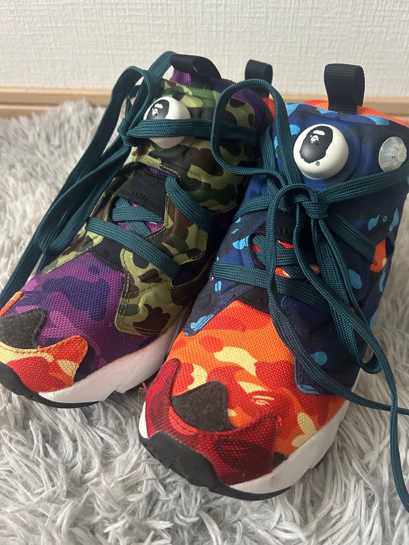 A BATHING APE BAPE STA カモフラージュシューズ　24センチ