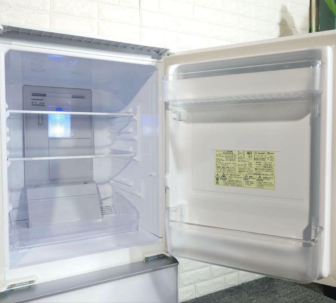 SHARP 冷蔵庫 SJ-GD14F-W 137L プラズマクラスター B064