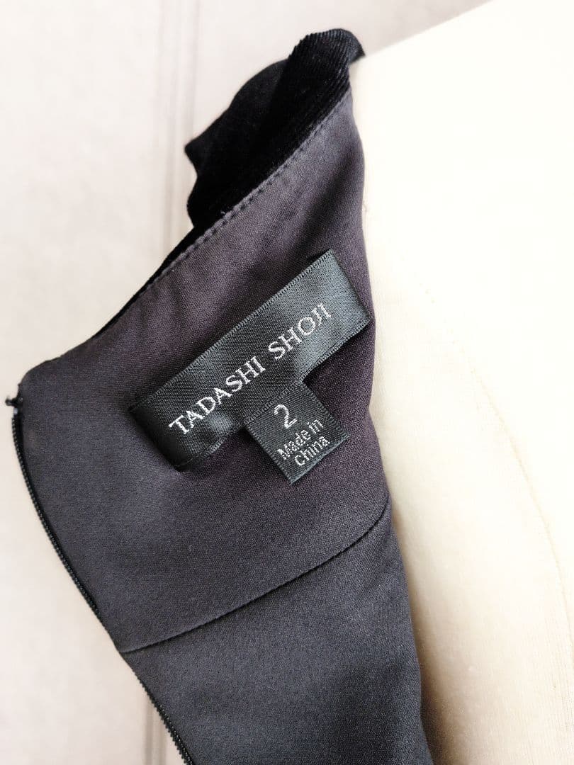 【TADASHI SHOJI】ベルベット×ジャガード ワンピース ドレス☆