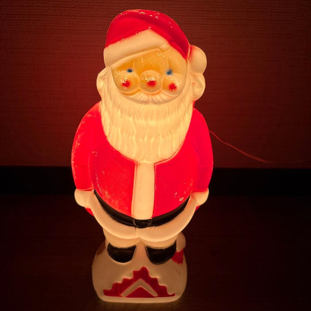 アンティーク　サンタクロースランプ
