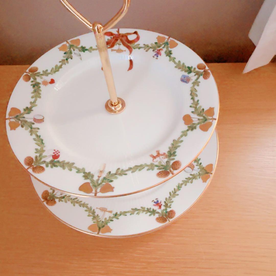 ロイヤルコペンハーゲンデザートスタンド 2段新品未使用