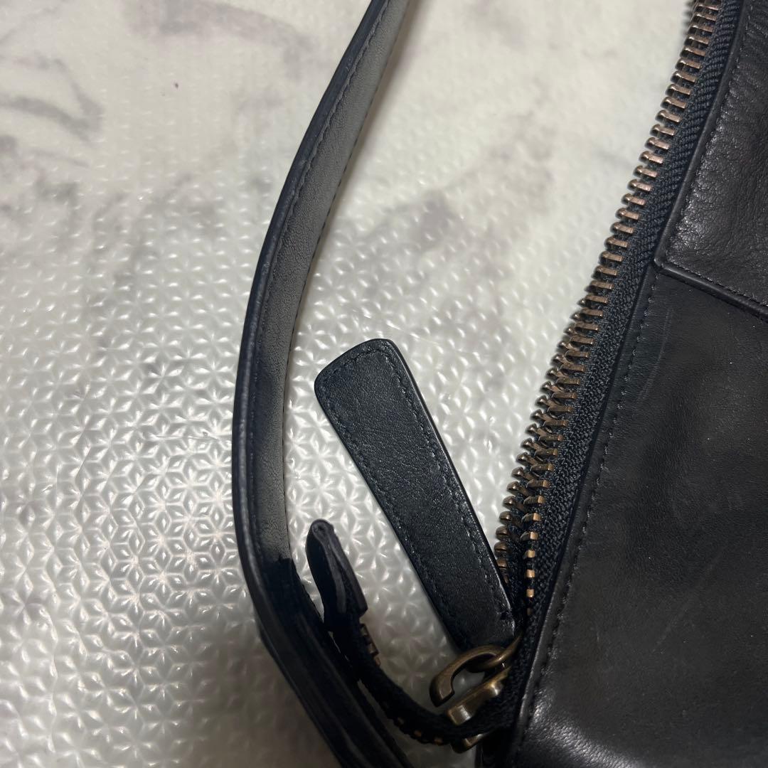 コーチ　71039 レザー　黒　2way ショルダーバック