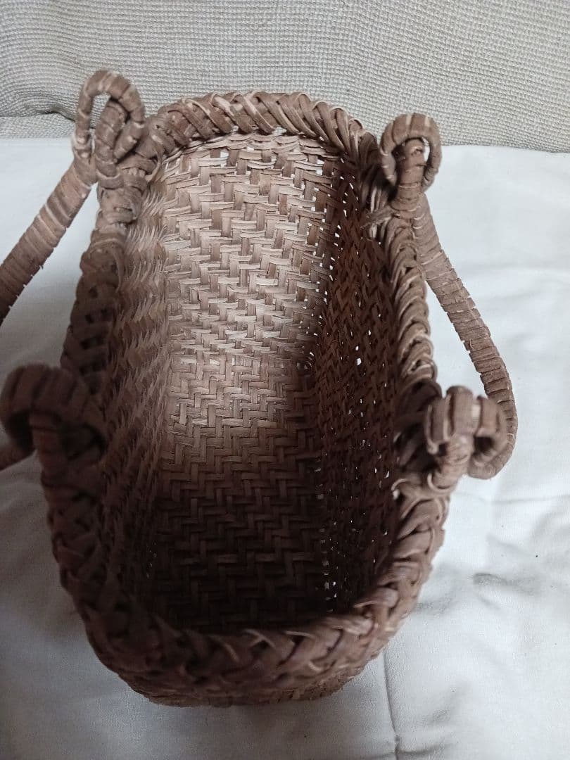 【未使用】山葡萄かごバック　国産
