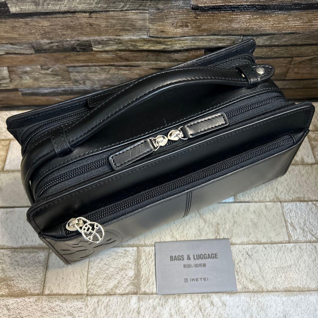 CASTELBAJAC カステルバジャック セカンドバッグ 本革 黒　美品