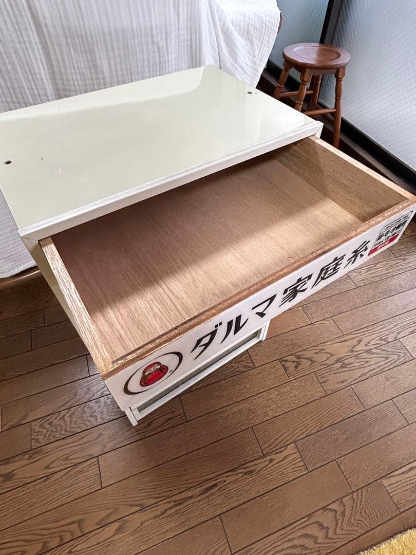 糸ケース　ダルマ家庭糸　アンティーク引き出し　多杯収納