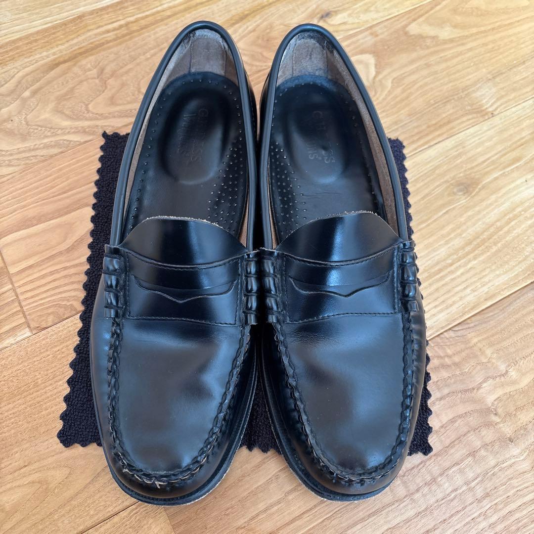 G.H. Bass LARSON ブラック ローファー　uk7 us8