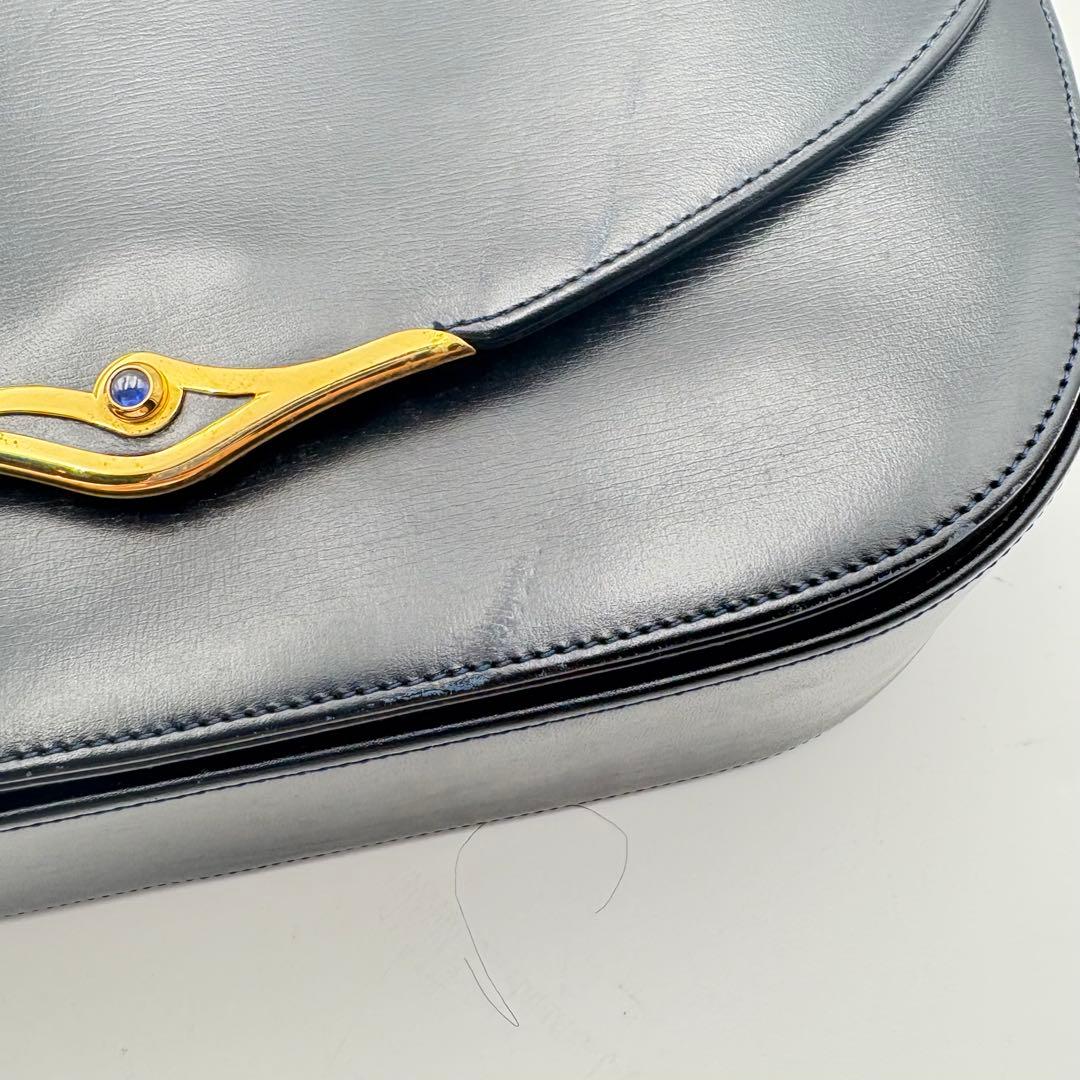 カルティエ サファイアライン ショルダーバッグ ネイビー 0724-S6570h