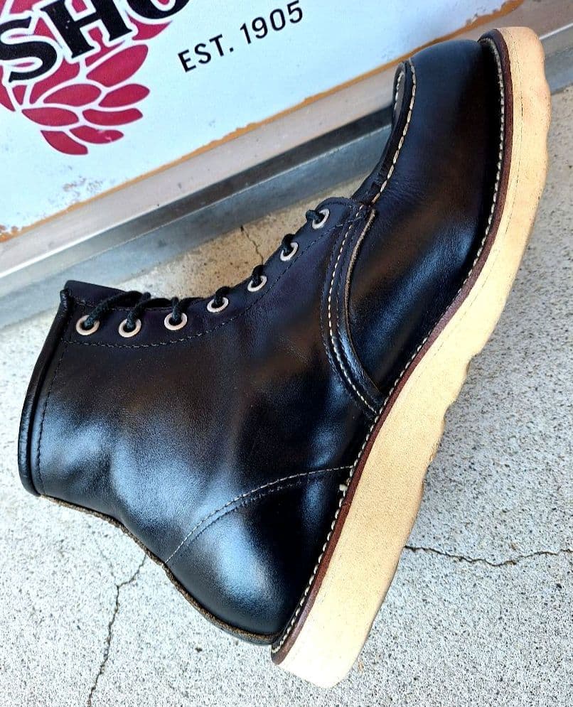 98年製 レッドウィング 8130 ブラッククローム 9D