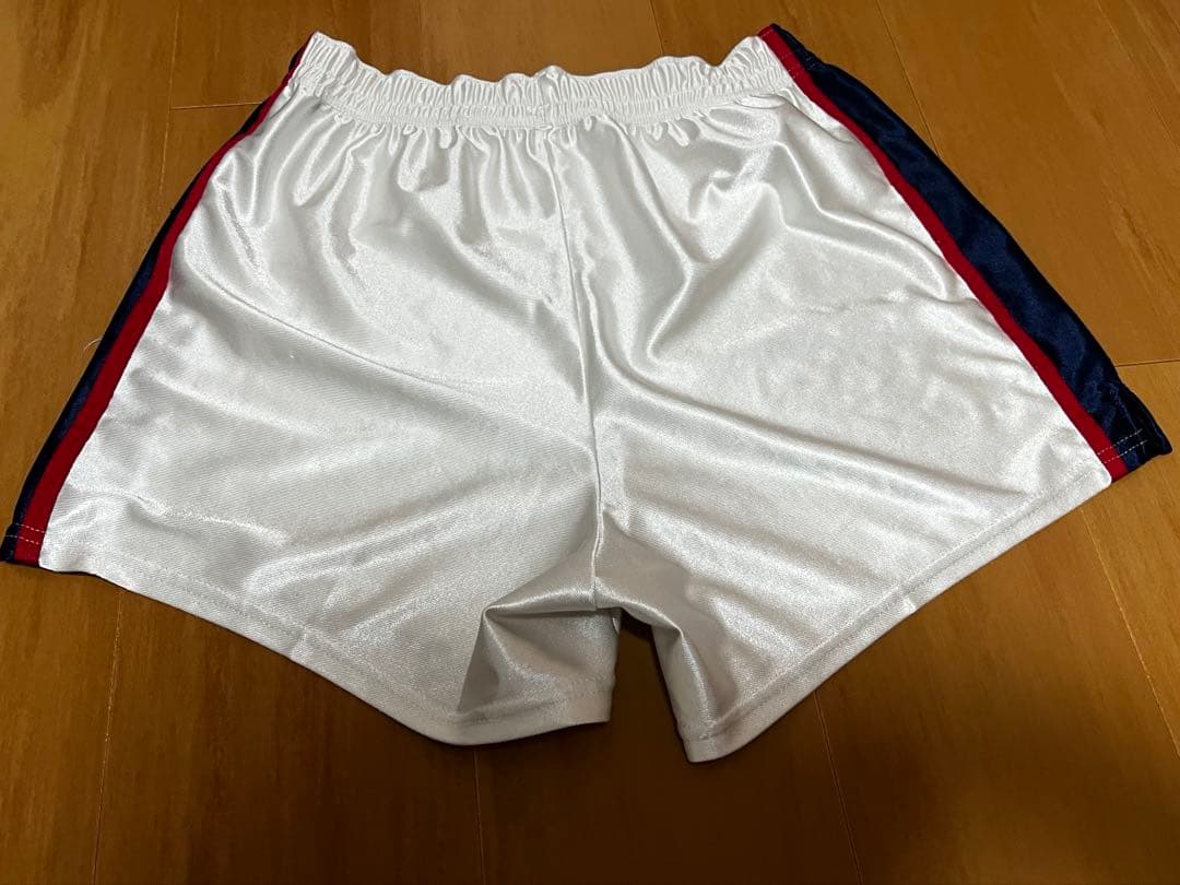 東山高校　バレー部　ゲームパンツ　アシックス　白×紺×赤　春高　全国　インカレ