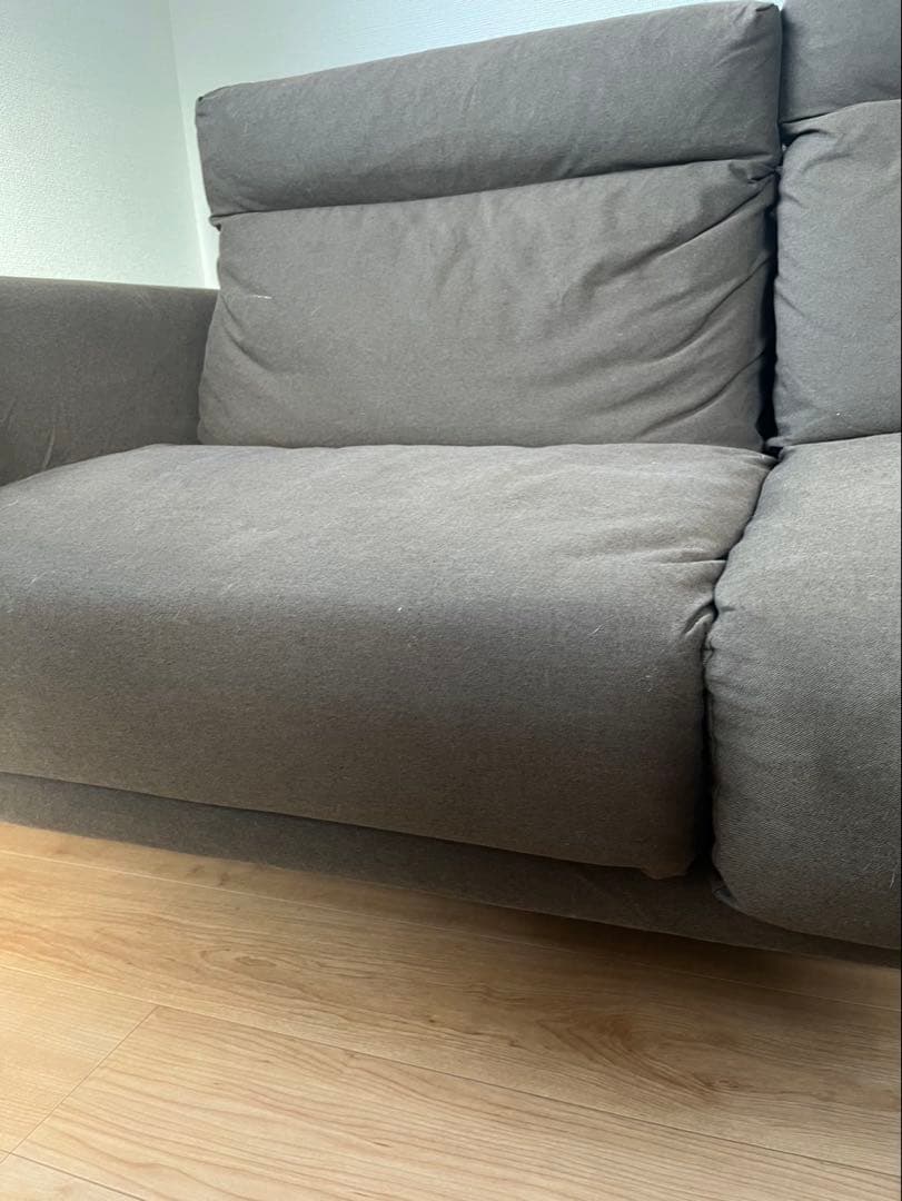 無印良品ソファ2.5シーターフェザーポケットコイルハイバックタイプ