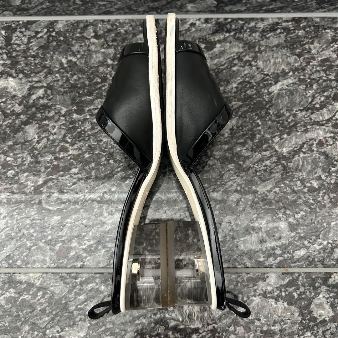 シャネル　ミュール　サンダル　ココマーク　36.5 黒