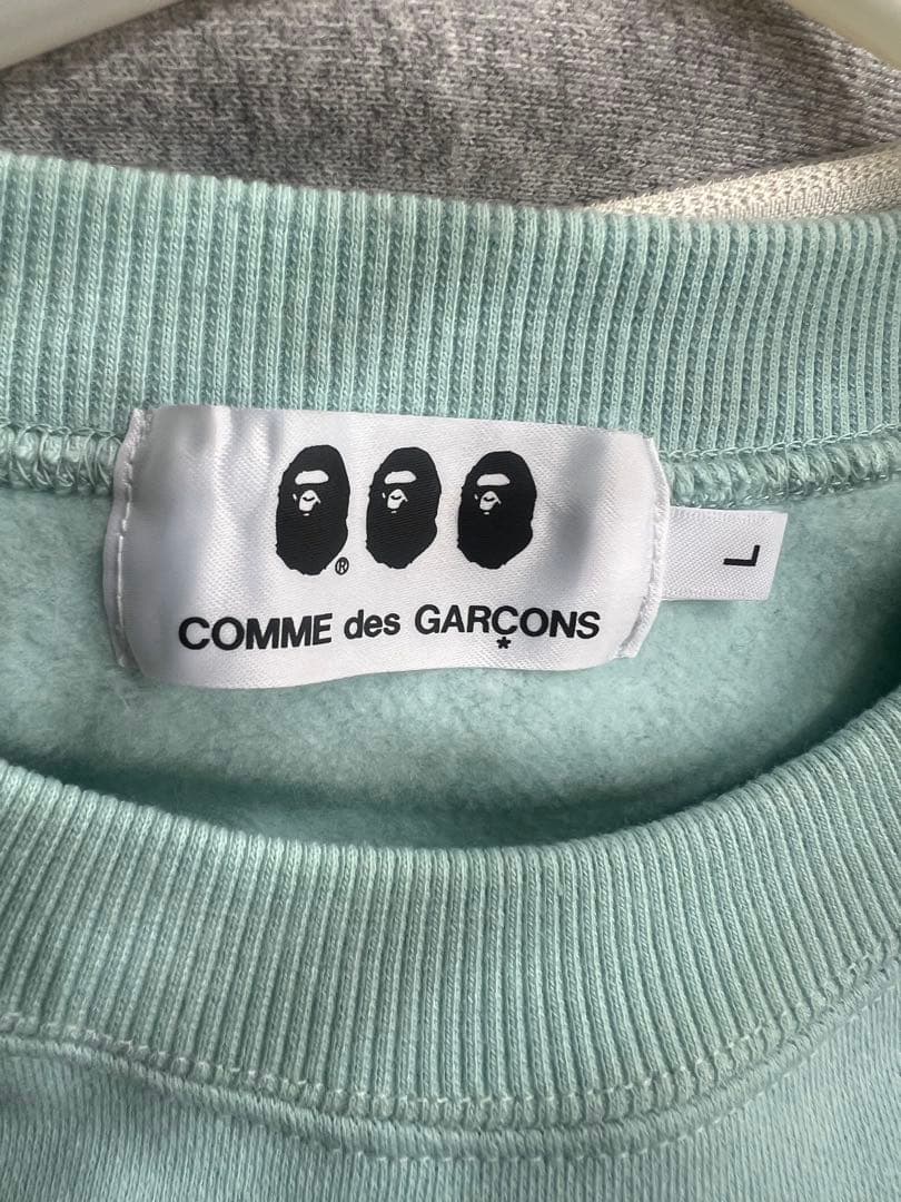 COMMEdesGARCONS A BATHING APE大阪限定スウェットL