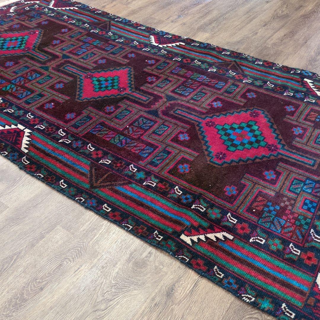 ヴィンテージラグ　トライバルラグ　バルーチ　アフガニスタン絨毯