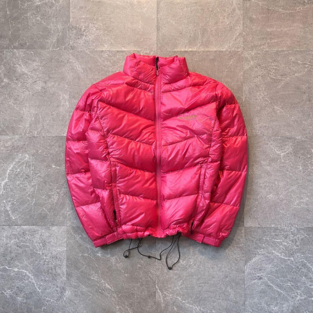 【希少カラー❗️】ドローコード付きColumbia ダウンジャケット ピンク L