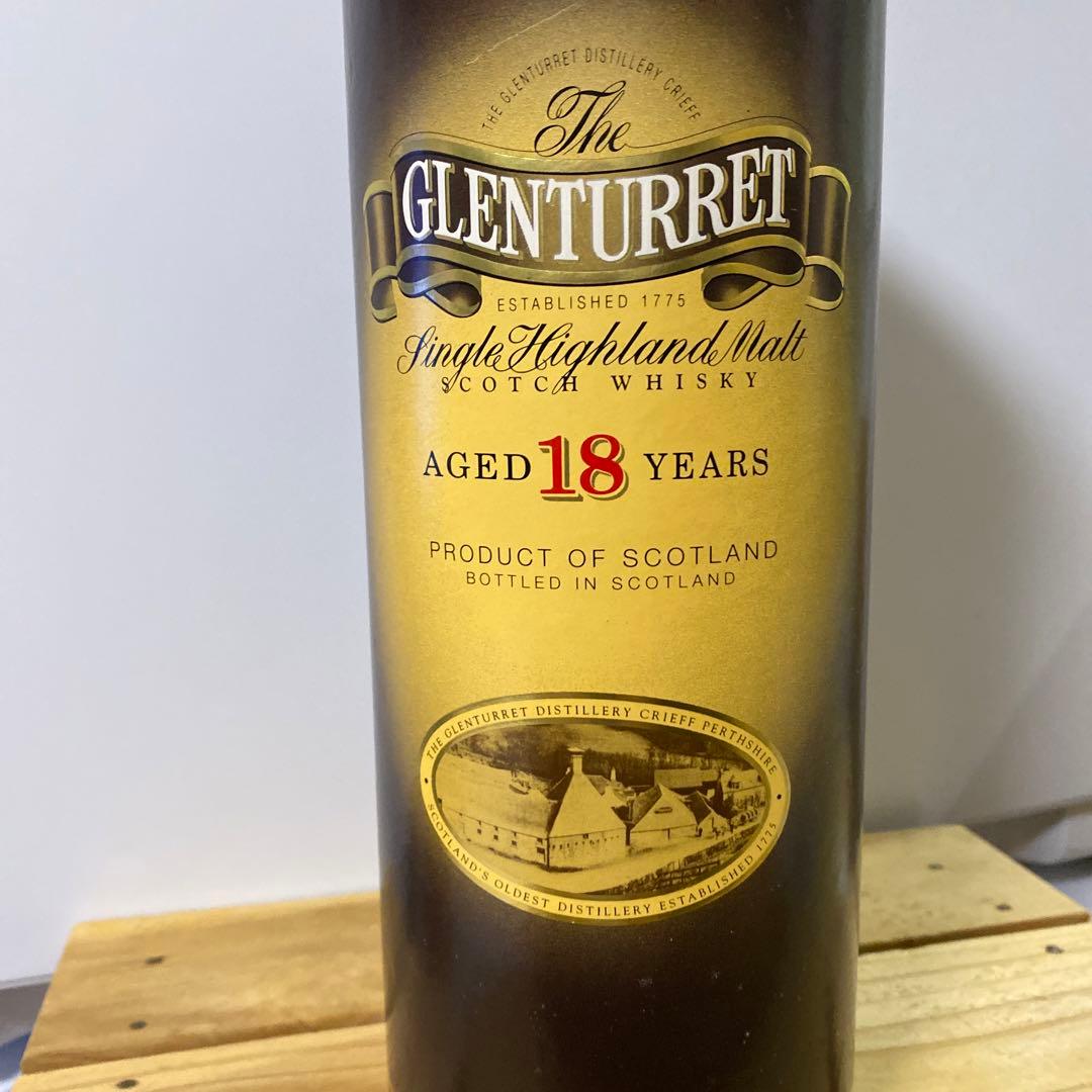 スコッチウィスキー　グレンタレット18年オールドボトル