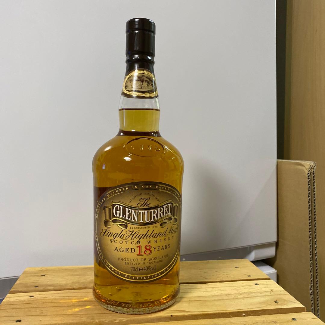 スコッチウィスキー　グレンタレット18年オールドボトル