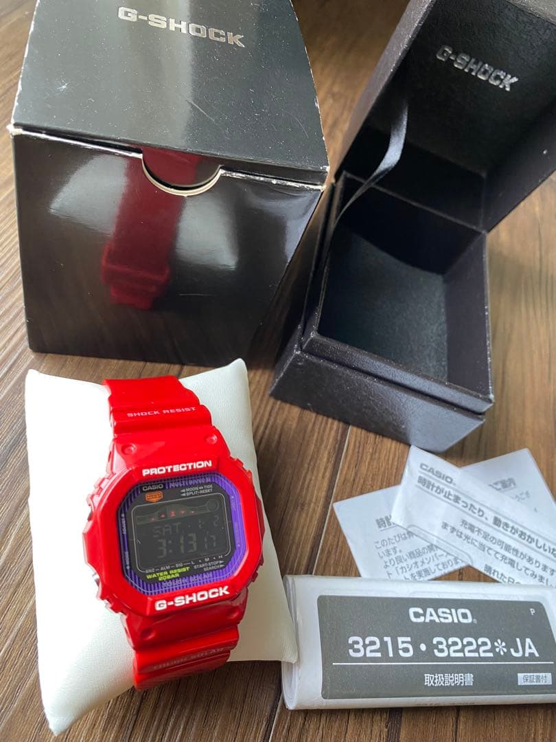 G-SHOCK CASIO 3222 赤