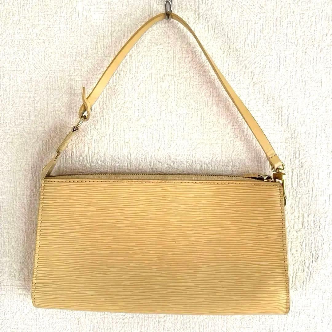 【廃番品】ルイヴィトンエピ｜アクセソワールポシェット｜タッシリイエロー｜保存袋付