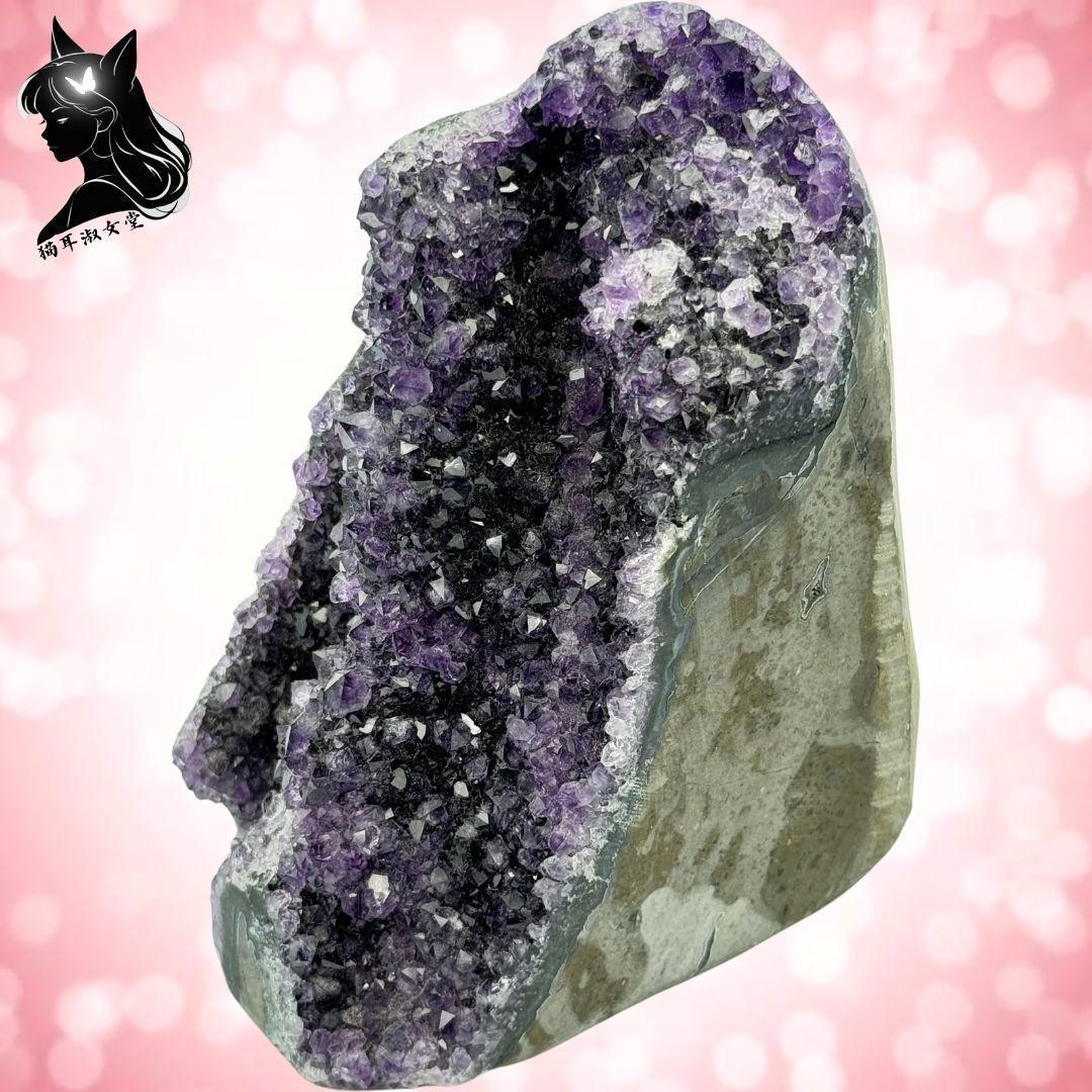 TANAKA・YA 天然 アメジスト クラスター 神秘 希少 原石 インテリア