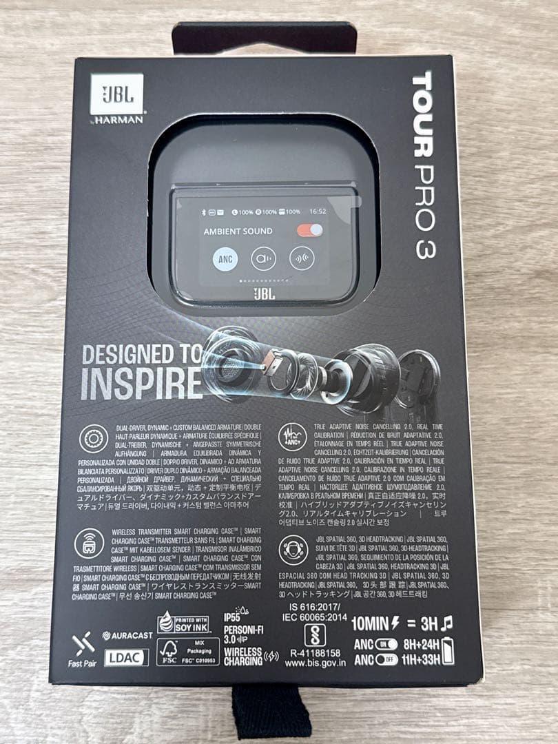 【新品未開封／保証1年】JBL TOUR PRO 3ノイズキャンセリングイヤホン