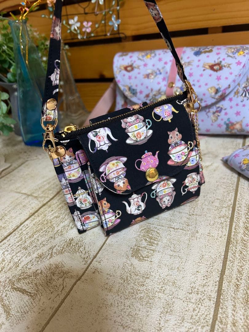 ゆきんこ様 アコーディオンお財布ショルダーバッグ ジョリーフルール