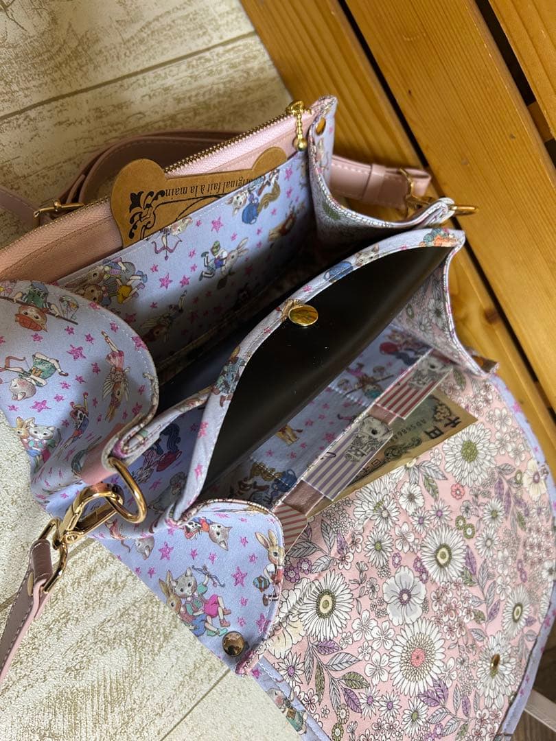 ゆきんこ様 アコーディオンお財布ショルダーバッグ ジョリーフルール