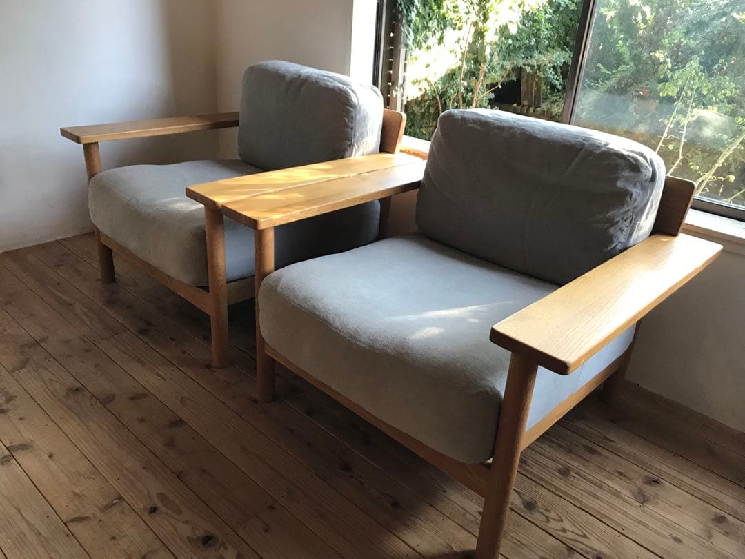 IDEEイデーDIMACHEディモンシュ一人掛けソファー②替えカバー付きレッド