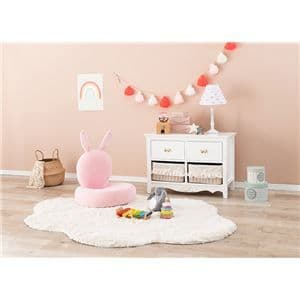 座椅子 ピンク (約)幅50cm 折りたたみ式