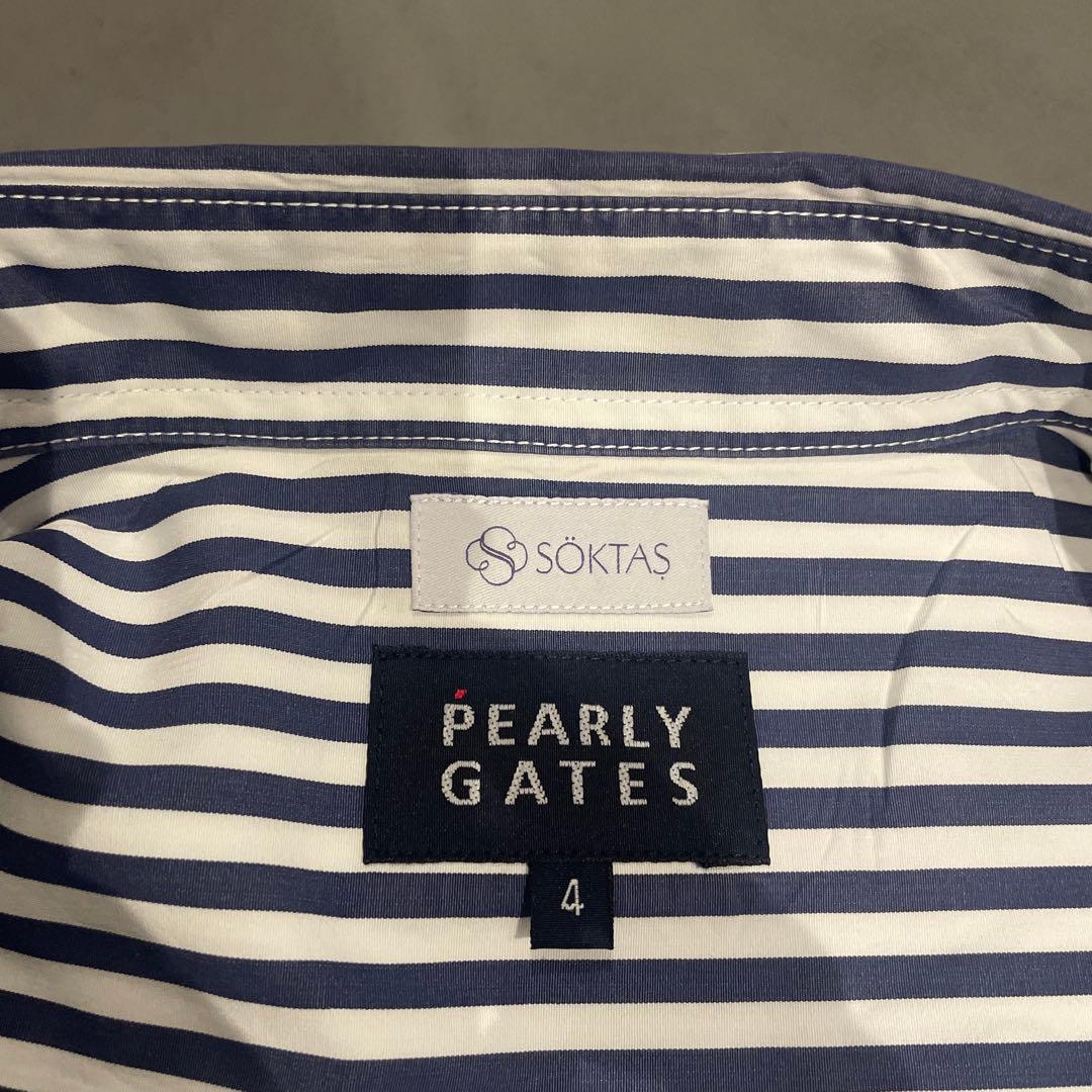 PEARLY GATES SOKTAS 長袖シャツ ストライプ メンズ4