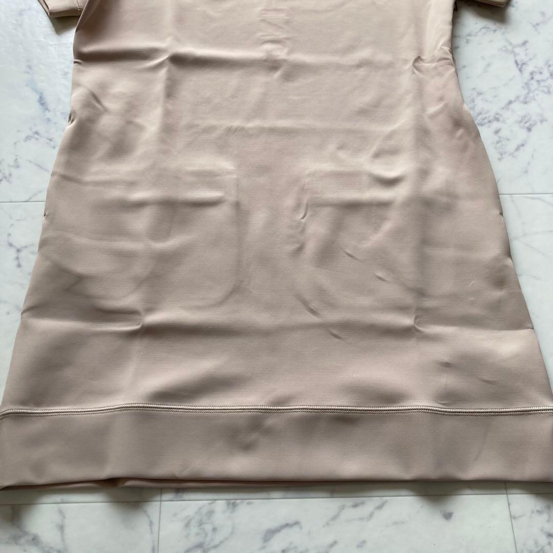 定価30800円【新品】レディースSブリーフィング モックネックワンピース薄茶