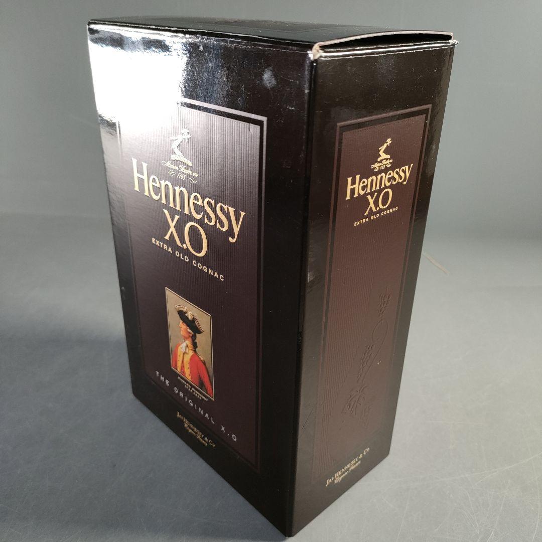 A1368-4/ヘネシーX.O/黒キャップ クリアボトル/700ml/