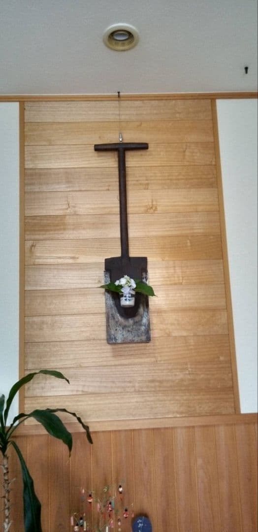 壁掛け　ディスプレイ　鍬　江戸時代　農具　農耕