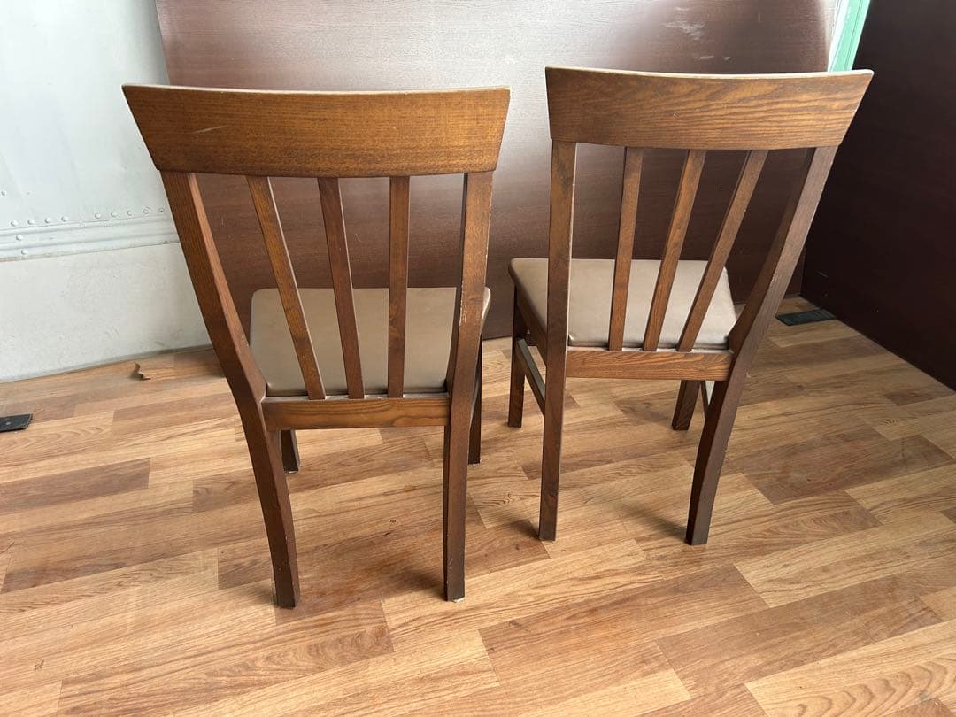 341 カリモク木製チェア2脚セット 北欧ナチュラル おしゃれ ダイニングチェア