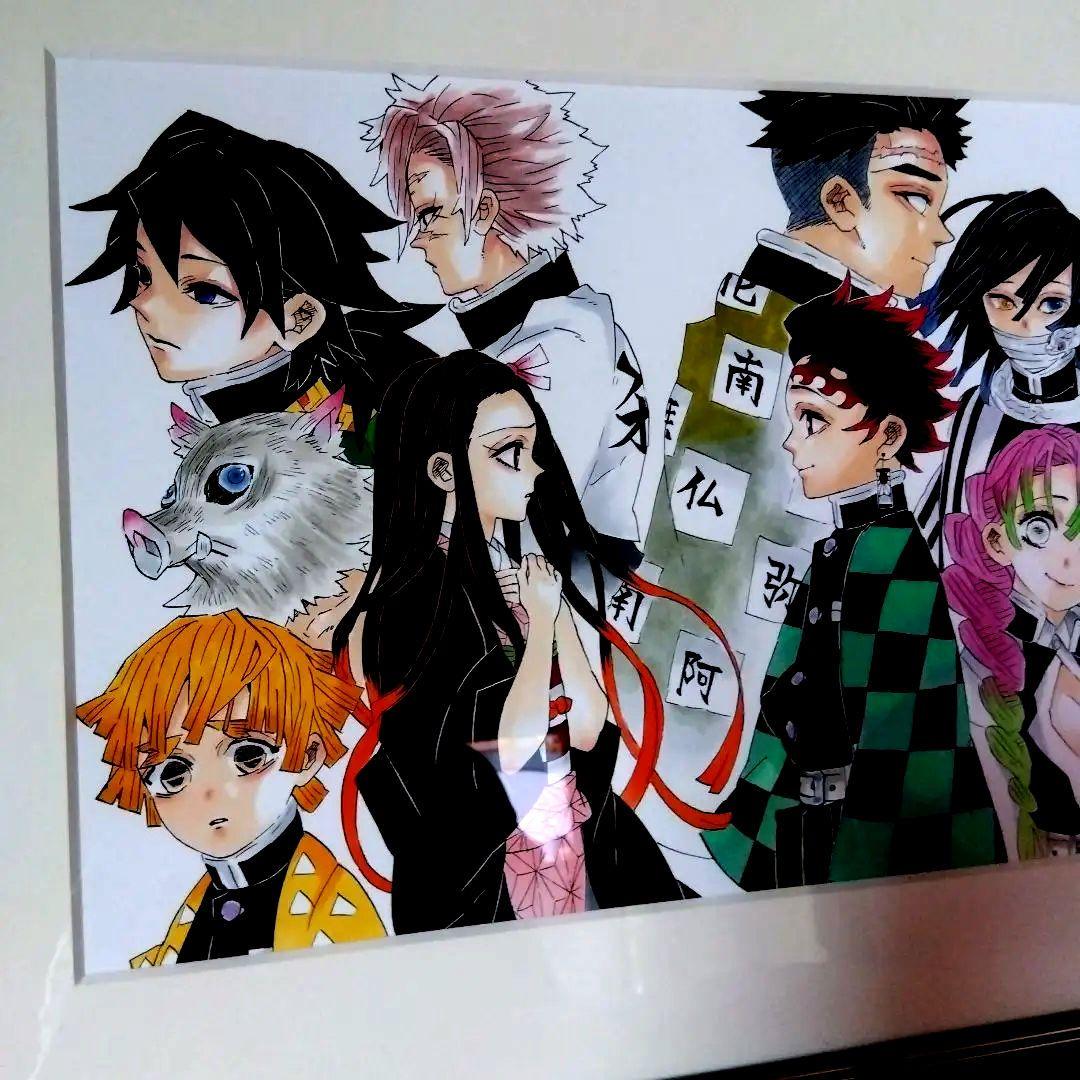 鬼滅の刃、高級複製原画。額入り【正規品】