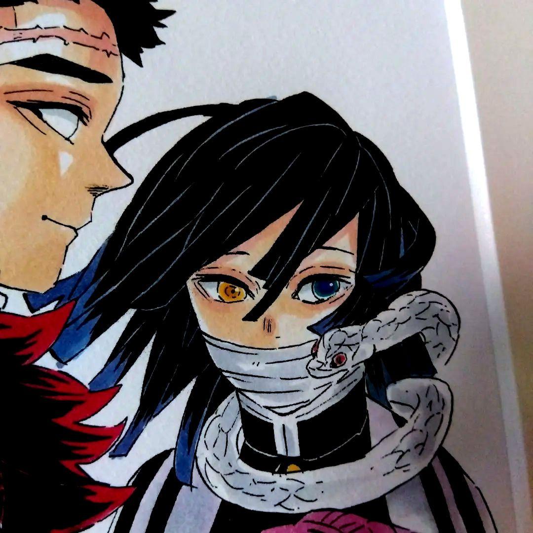 鬼滅の刃、高級複製原画。額入り【正規品】