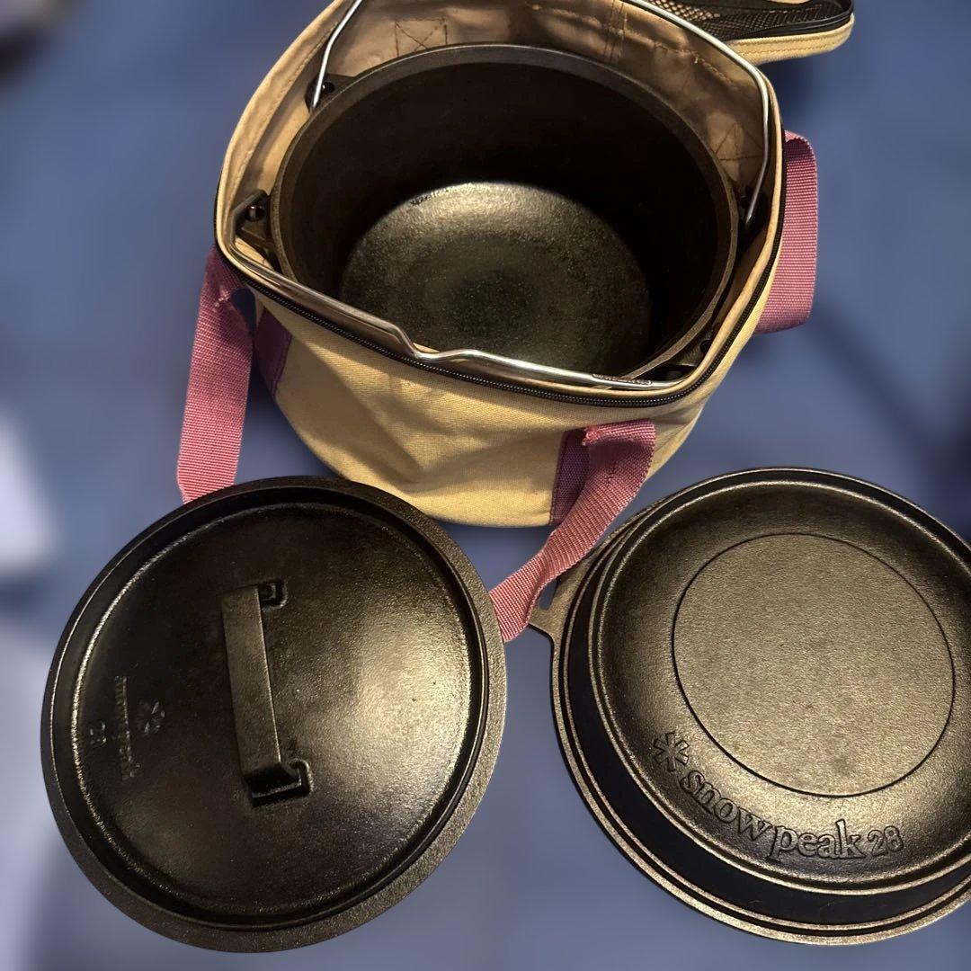 レア　スノーピーク　和鉄ダッチオーブン28初期型