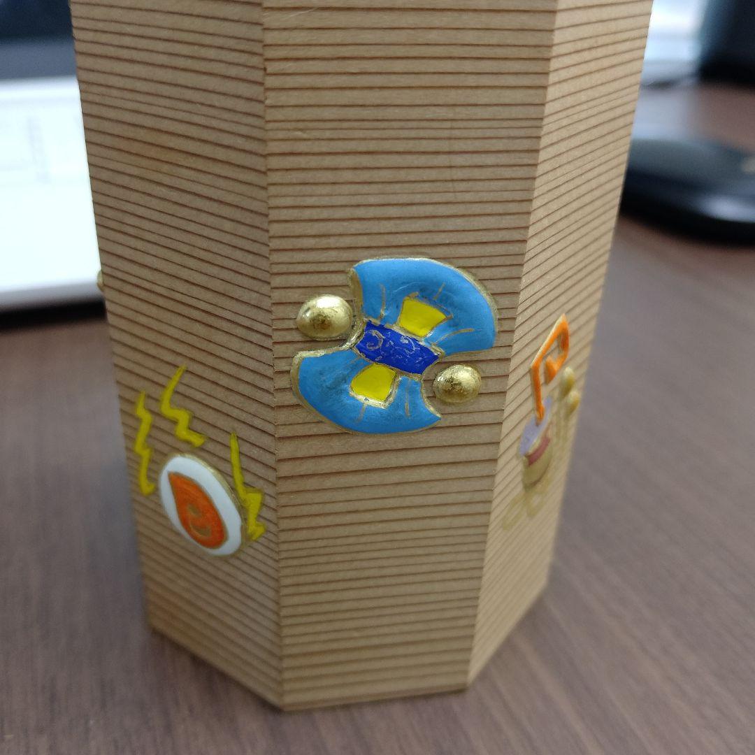 伊藤久重　高盛金彩　八角箱　宝尽くし