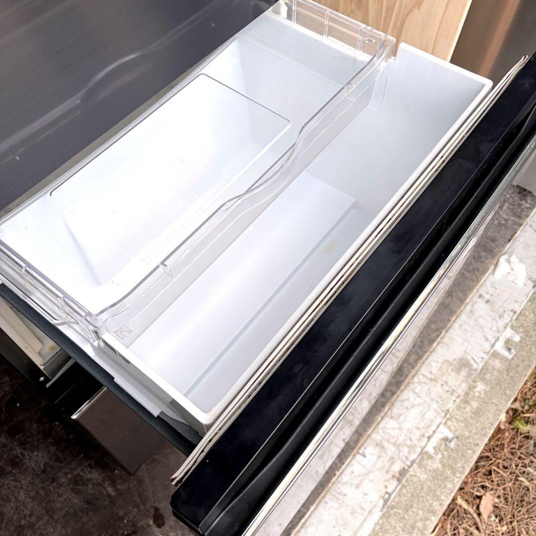 87運搬取付無料！ブリリアントブラック純正日立 シンプルスリム冷蔵庫！完動品美品