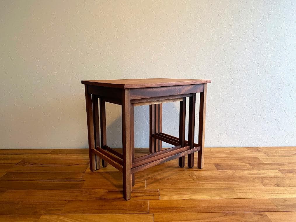 ヴィンテージ ネストテーブル サイド ナイト チーク 仕上済