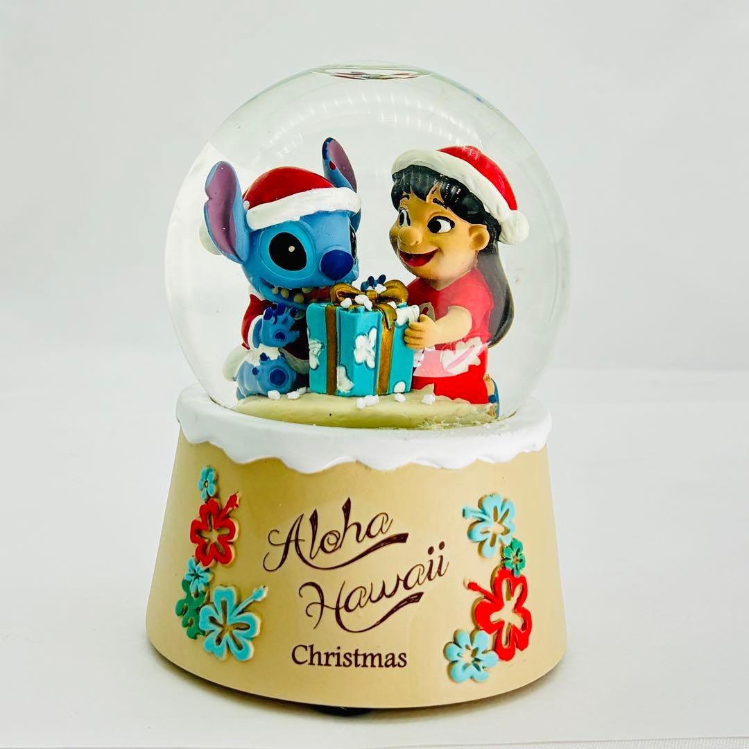 【激レア　新品】スティッチとリロのクリスマススノーグローブ