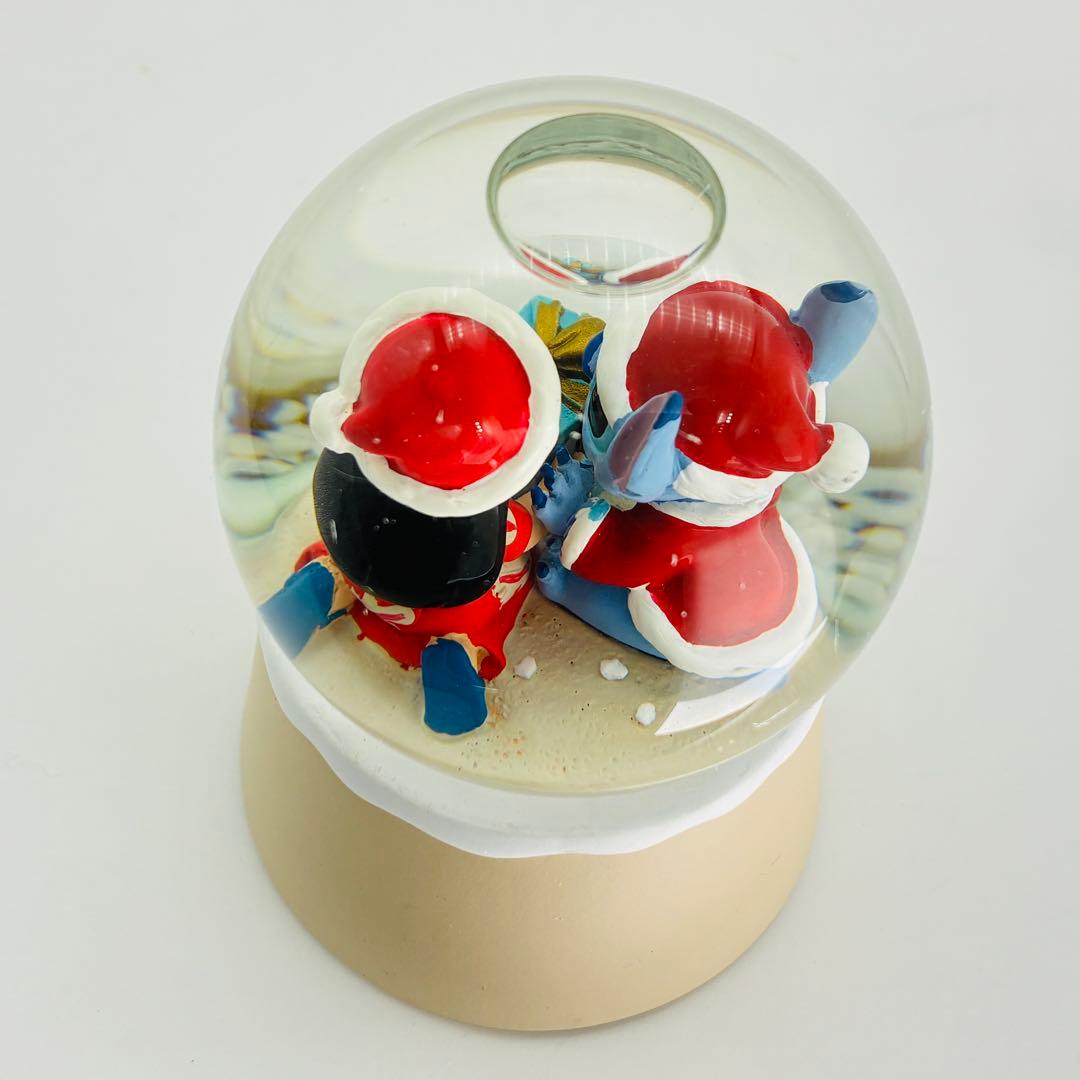 【激レア　新品】スティッチとリロのクリスマススノーグローブ