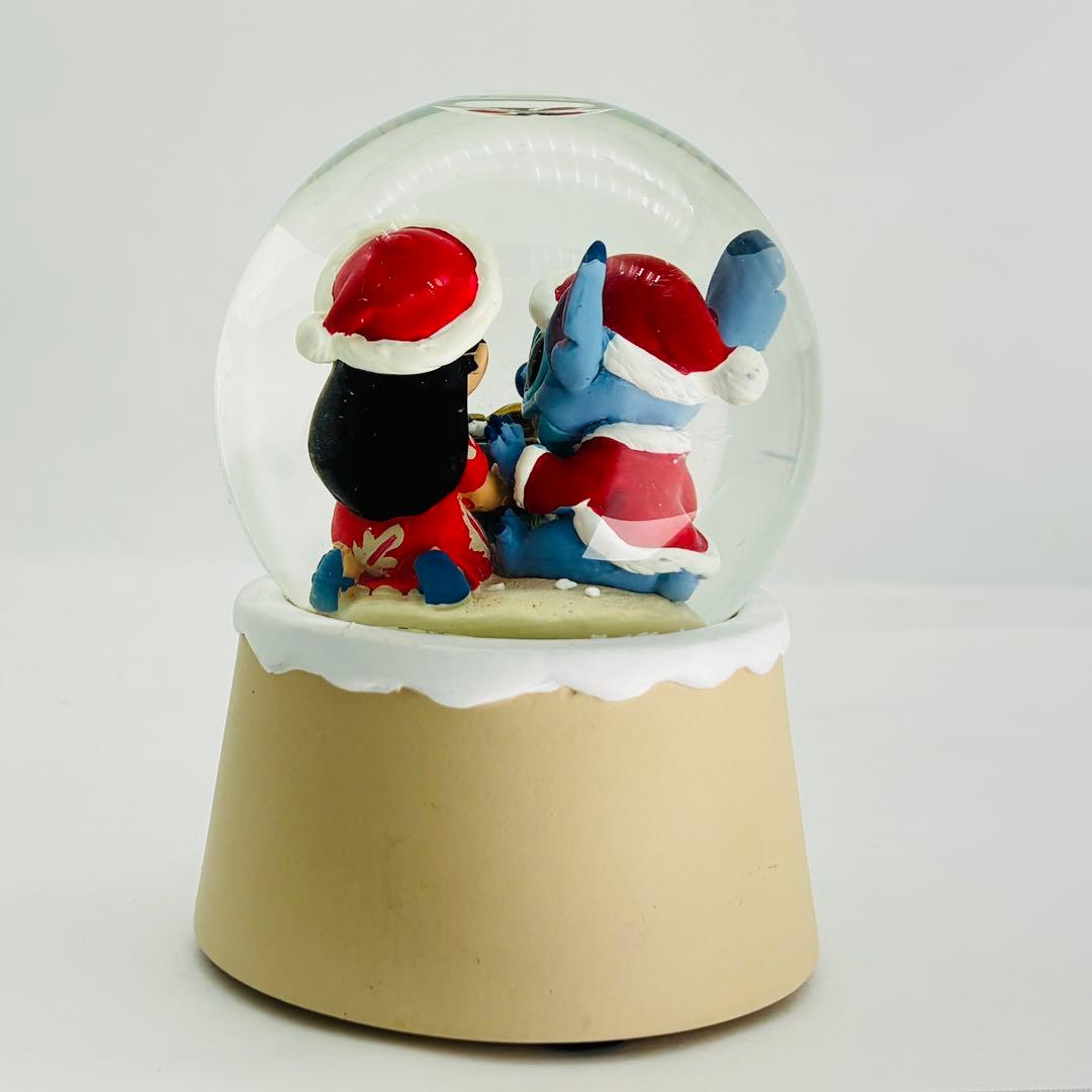 【激レア　新品】スティッチとリロのクリスマススノーグローブ