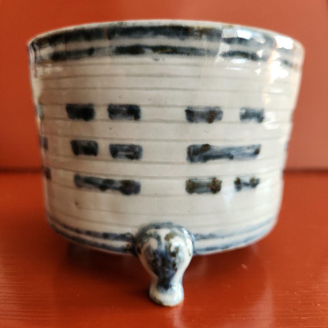 李朝　八卦紋染付け算き香枦