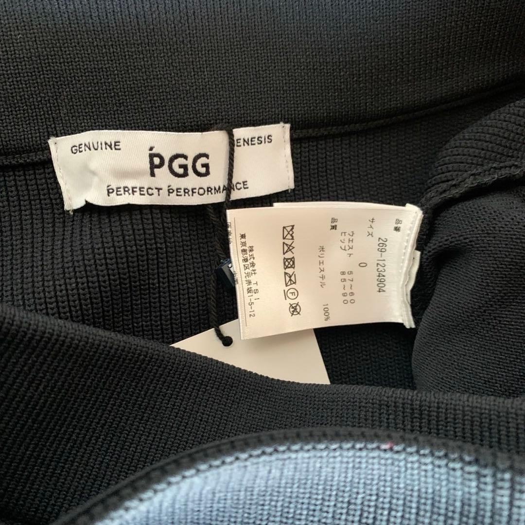 パーリーゲイツPGG巻きスカート風ローカリポリニットスカートサイズ0 ブラック