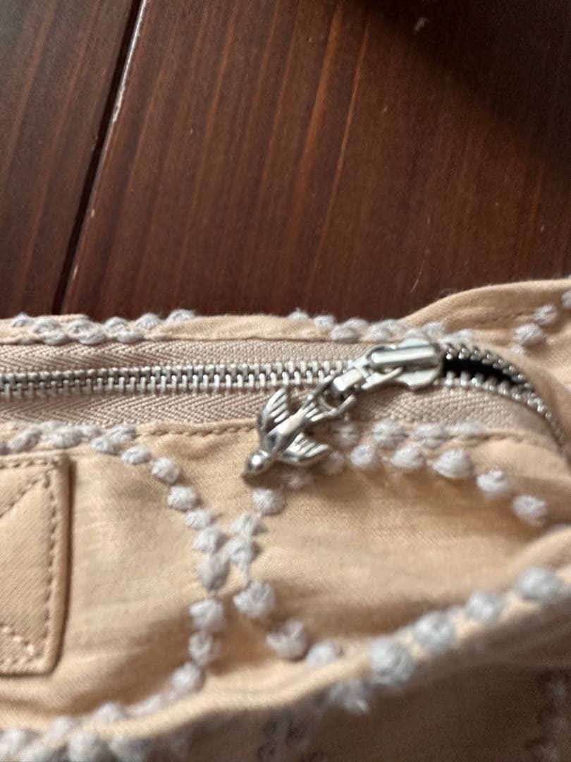 minä perhonen タンバリンショルダーバッグ　ベージュ