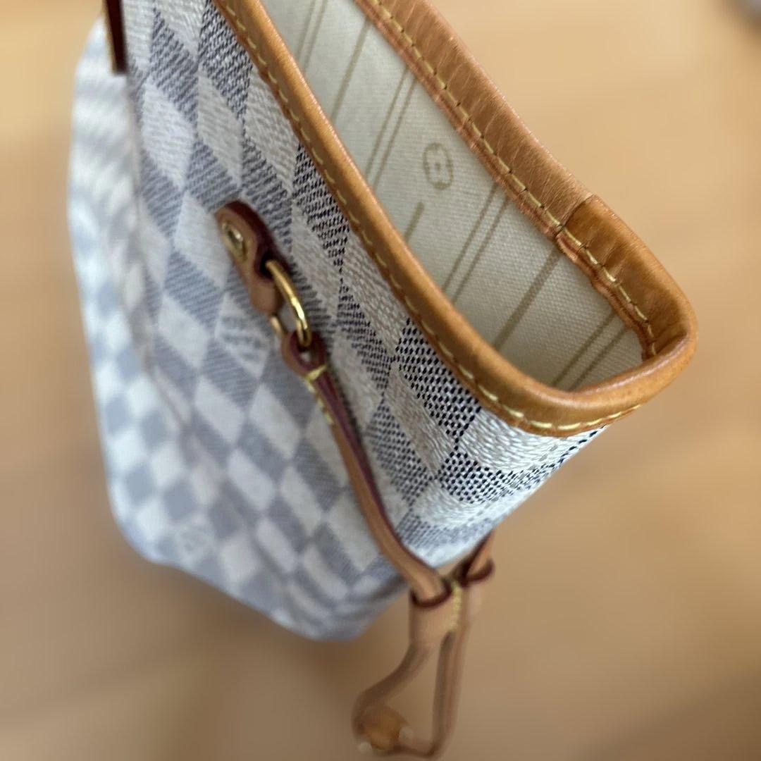 ルイヴィトン　トートバッグ ダミエ アズール　ホワイト