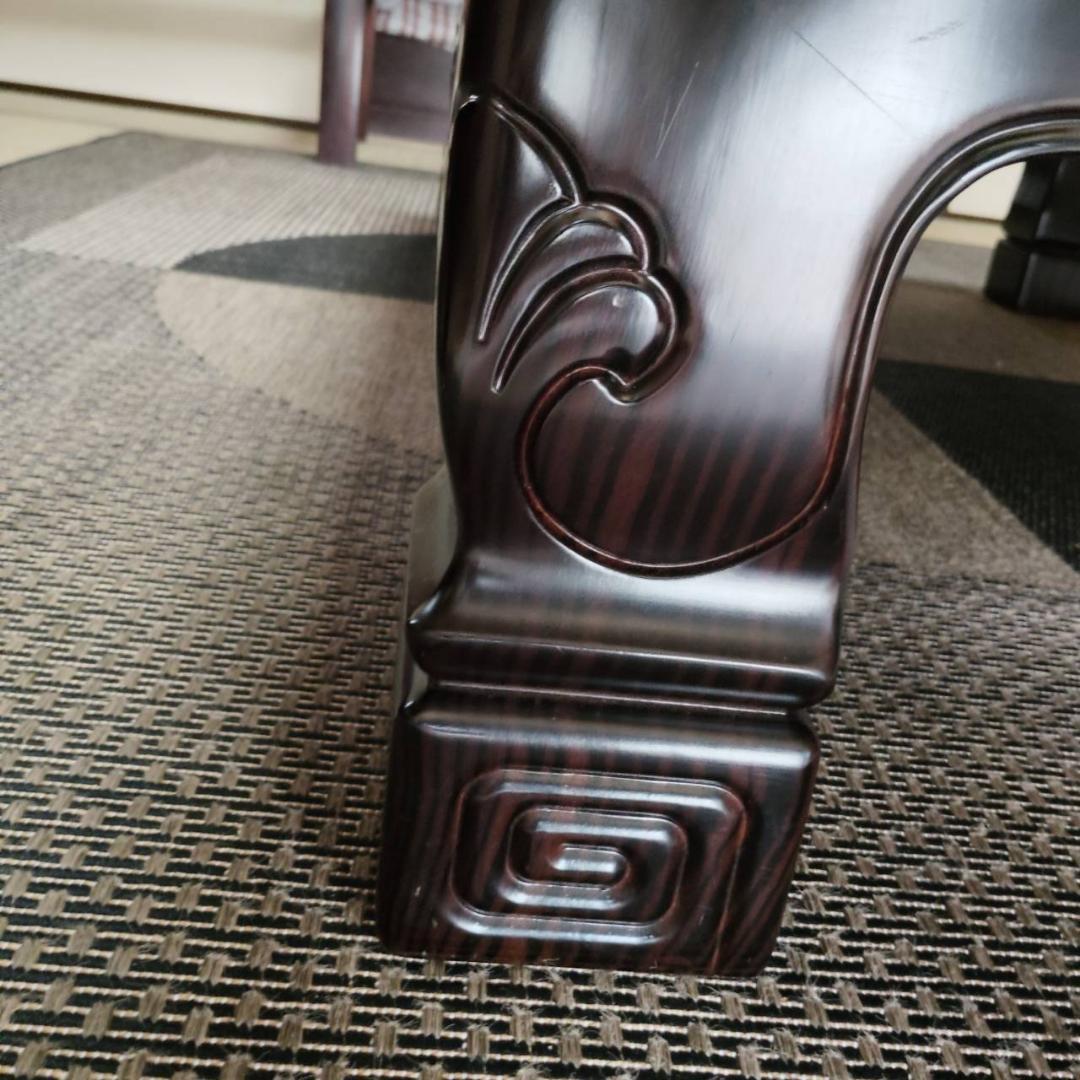 カリモク 黒檀 高級座卓 和室 大型 和モダン 昭和 レトロ オールドカリモク