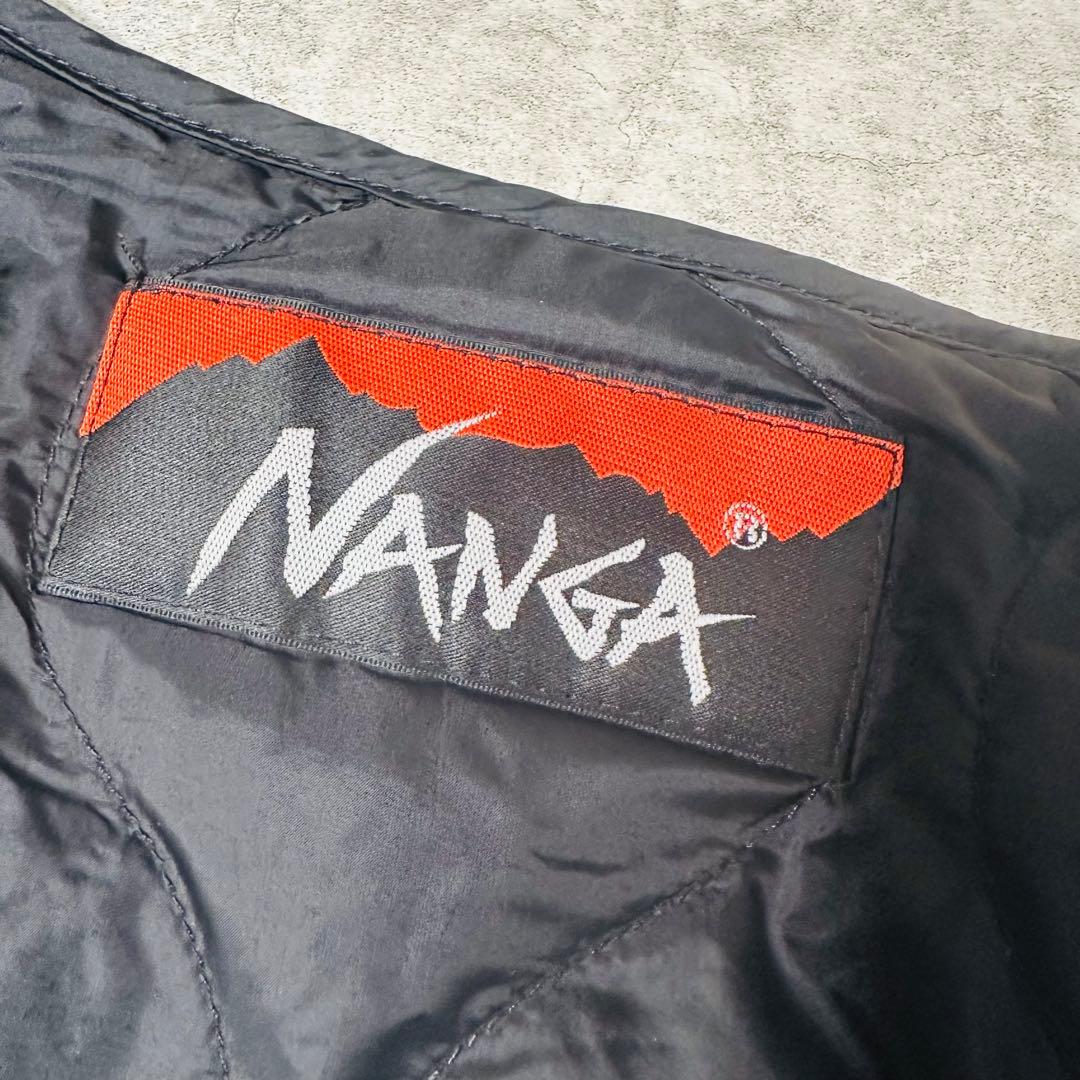 NANGA ナンガ 焚火キルトダウンカーディガン インナーダウンジャケット 黒
