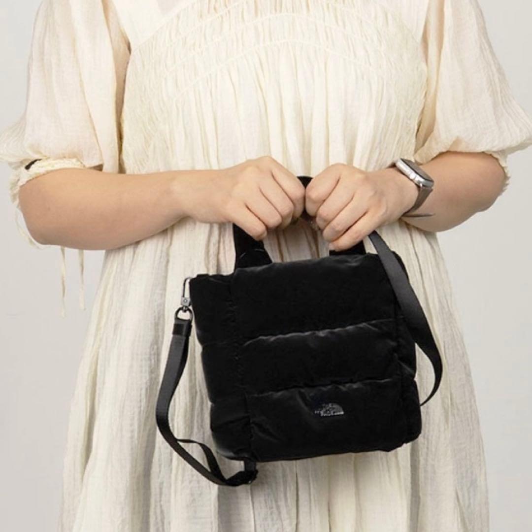 ノースフェイス 中綿ミニトート 韓国限定 ブラック