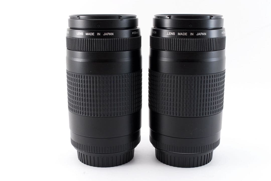 2SET レンズフード付 キヤノン  Canon EF 75-300mm II